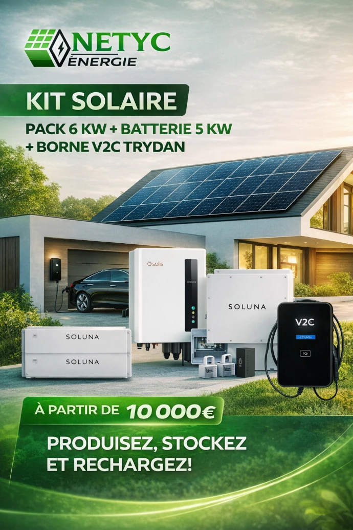 Pack solaire et borne de recharge