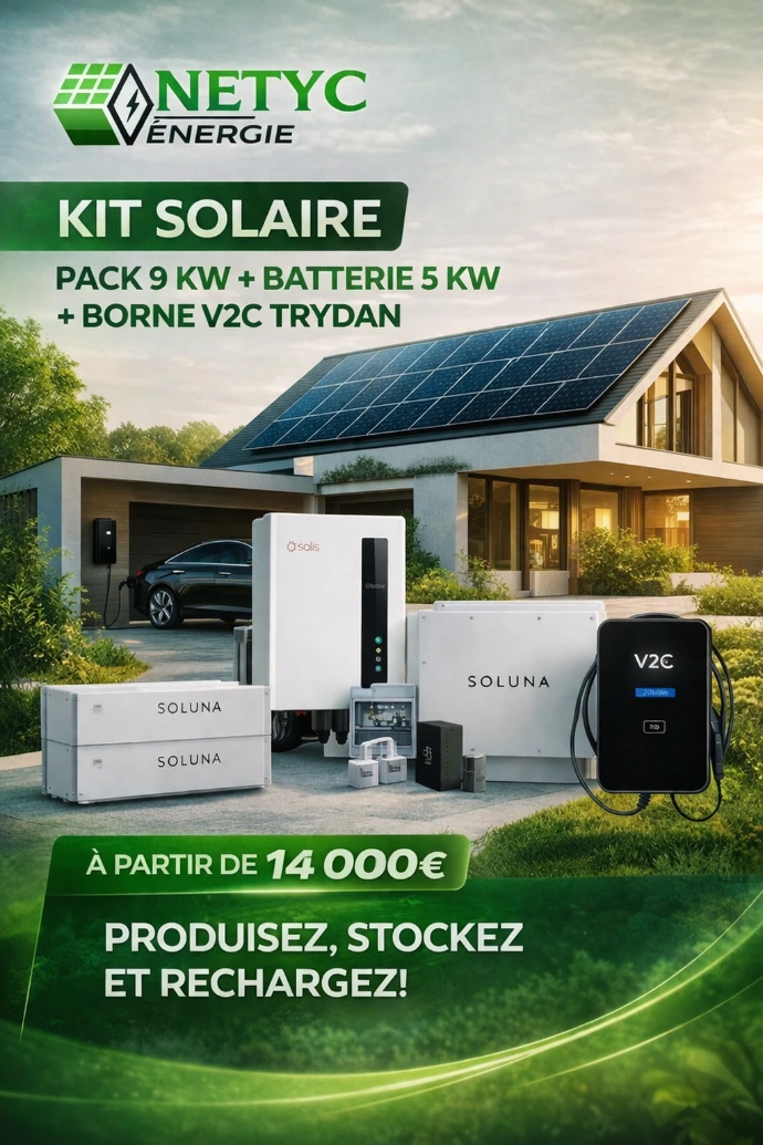 Pack solaire et borne de recharge