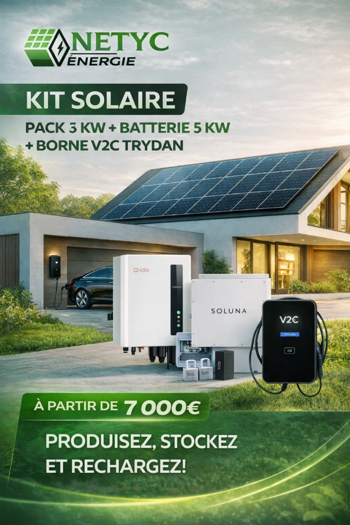 Pack solaire et borne de recharge