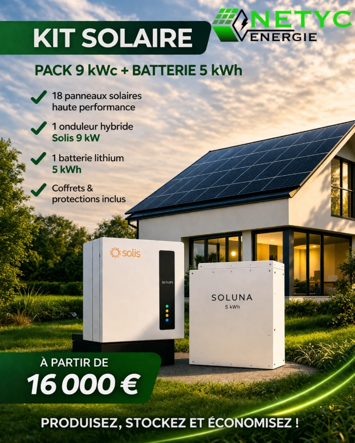 Kit solaire 9 kWc