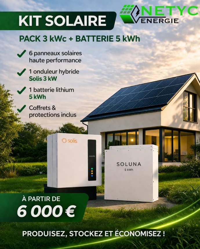 Kit solaire 3 kWc